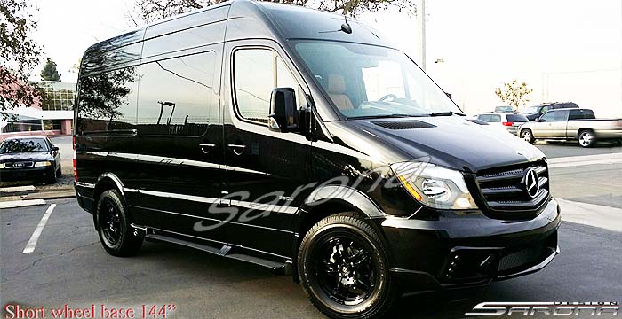 Custom Mercedes Sprinter  Short Wheel Base Running Boards (2007 - 2018) - $1190.00 (Part #MB-005-SB)